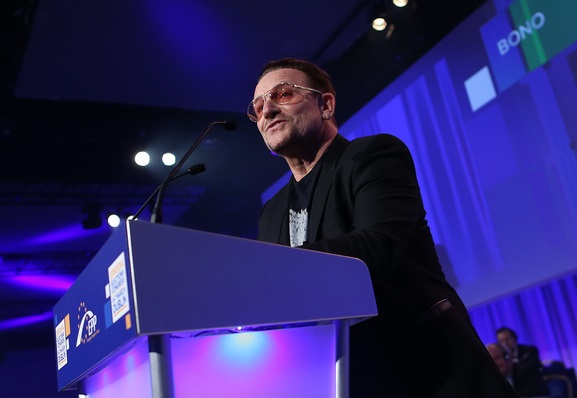 I Leader Europei E Il Cantante Degli U2 Bono Al Congresso Del Ppe Foto Eunews