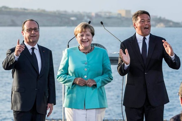 Ventotene Renzi Merkel Hollande