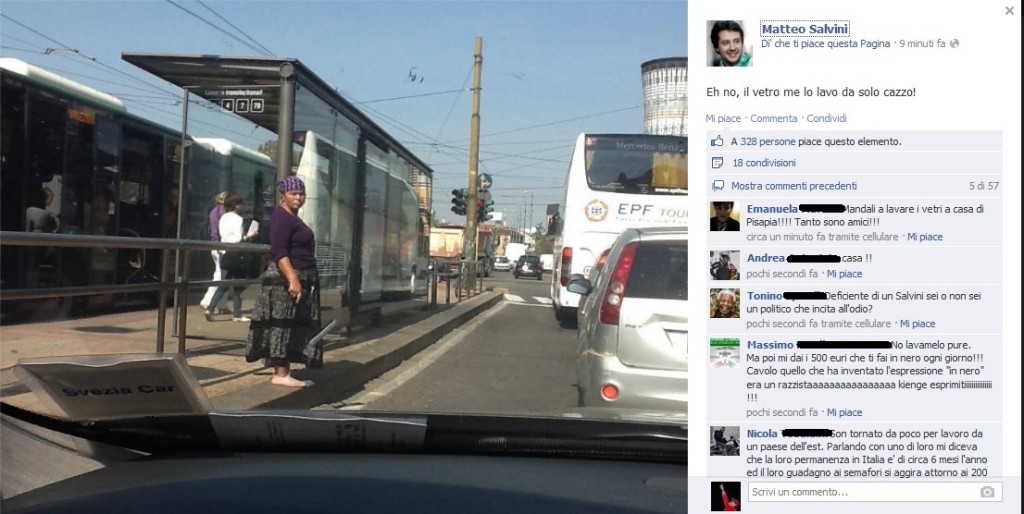 Matteo Salvini lavavetri