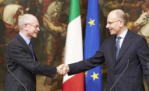 Van Rompuy and Letta in Rome - ph. European Council 