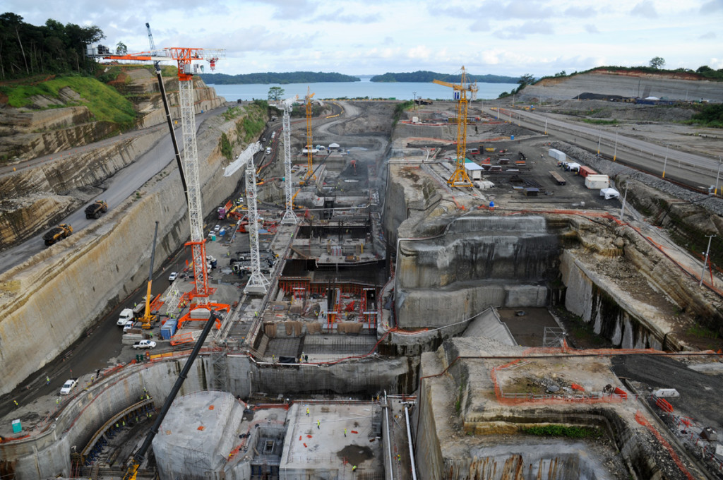 I lavori in corso nel Canale di Panama