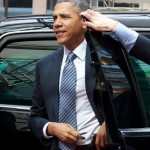 L'arrivo di Obama al Consiglio europeo per il Summut Ue-Usa