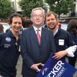 Sostenitori di Juncker durante la campagna elettorale