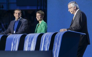 Tsipras e Juncker al dibattito televisivo delle scorse elezioni europee