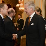 I presidenti delle istituzioni Ue al ricevimento di re Filippo del Belgio