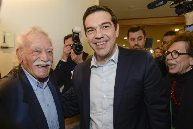 Glezos e Tsipras