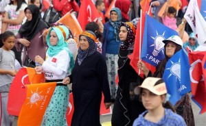 Una manifestazione dell'Akp in Turchia