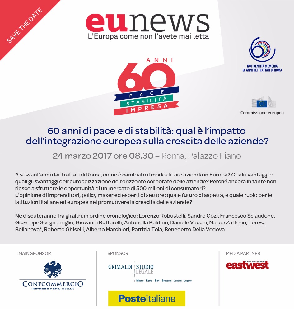 imprese, europa, Trattati di Roma, celebrazioni,