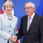 Jean-Claude Juncker, President of the EC, receives Theresa May, British Prime Minister