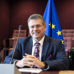 Maroš Šefčovič, Vice-President of the European Commission in charge of Interinstitutional relations and Foresight, participates in the 6th ordinary meeting of the Withdrawal Agreement Joint Committee/