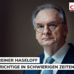 Manifesto elettorale CDU: “Dr. Reiner Haseloff - Quello giusto in tempi difficili.”
