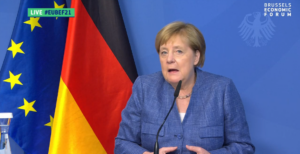 La cancelliera tedesca Angela Merkel, ha offerto il suo contributo al dibattito sul futuro dell'Unione in occasione del Brussels Economic Forum [Bruxelles, 29 giugno 2021]