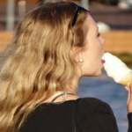 woman ice cream