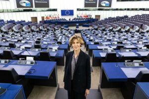 Camilla Laureti a Strasburgo, dove ha preso funzione come europarlamentare [foto: European Parliament]
