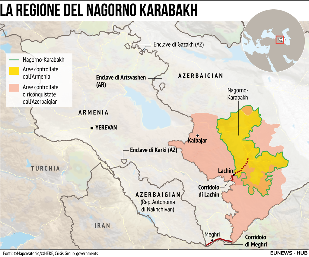 I motivi della guerra in Nagorno Karabakh tra Armenia e Azerbaijan - la  Repubblica