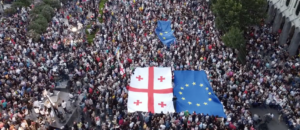 Manifestazione Georgia UE