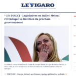 Le Figaro Meloni Elezioni Italia