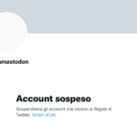 Twitter Account Sospeso Mastodon