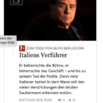 Berlusconi Frankfurter Allgemeine Zeitung