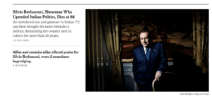 Berlusconi The New York Times