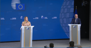 La presidente del Parlamento europeo, Roberta Metsola