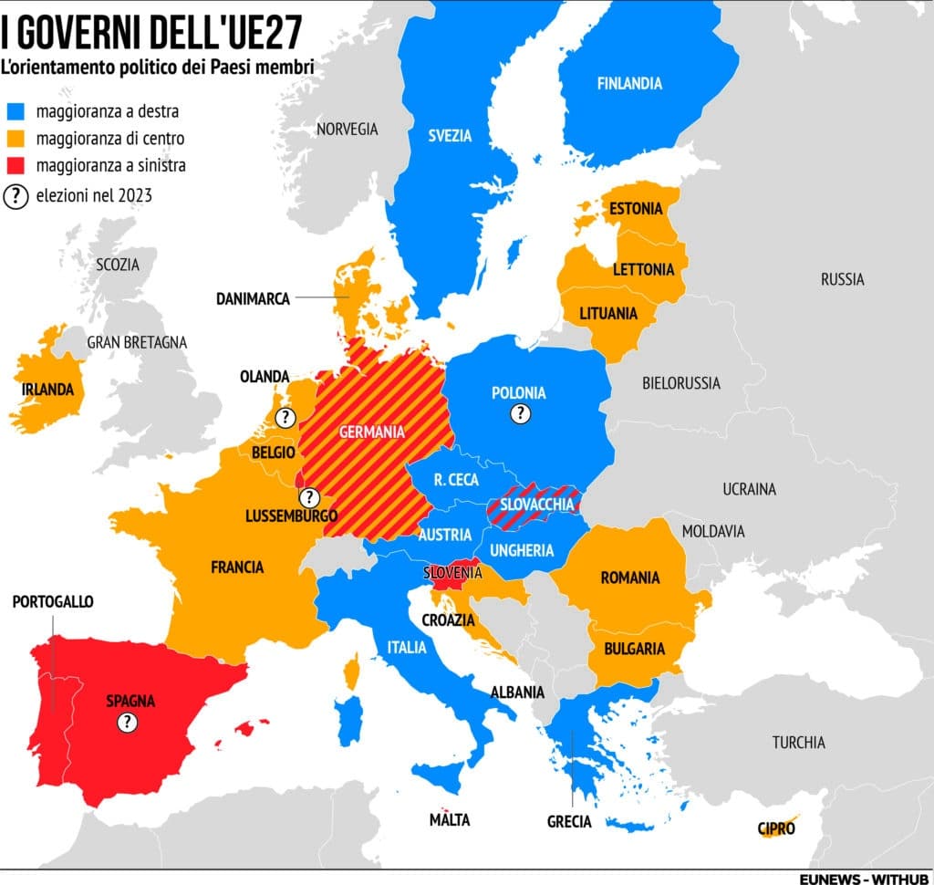 Governi Paesi Ue Destra Sinistra 12 10 2023 Eunews Governi Paesi Ue Destra Sinistra 12 10 2023 Eunews