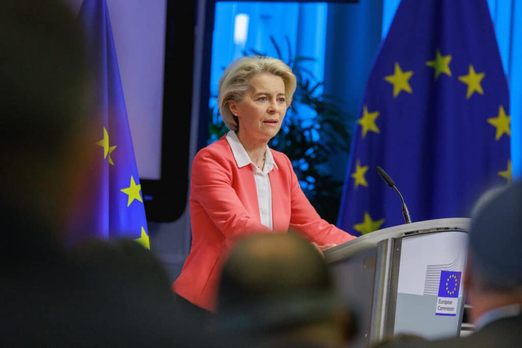 Von der Leyen is standing for re-election as president of the European ...