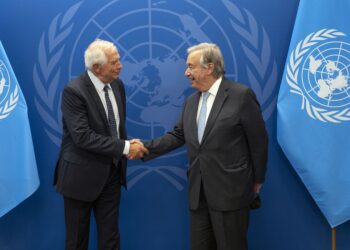 Josep Borrell e Antonio Guterres