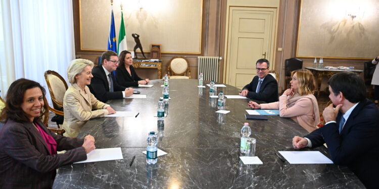 Giorgia Meloni Ursula von der Leyen