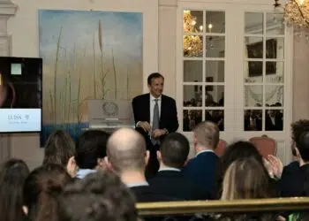 Luigi Gubitosi durante l'evento a Bruxelles