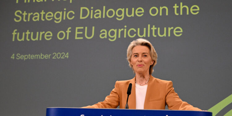 La presidente della Commissione europea Ursula von der Leyen