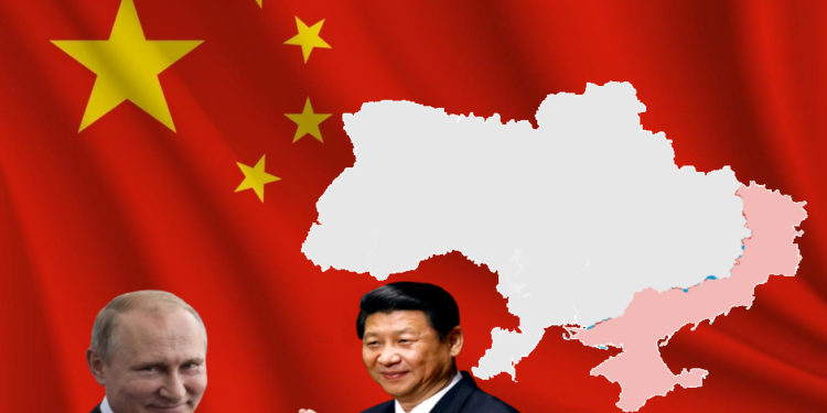 Il presidente russo Vladimir Putin (sinistra) avrebbe nel presidente cinese Xi Jinping un alleato prezioso, accusa l'Ue