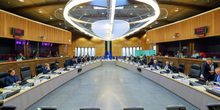 Riunione settimanale del collegio della commissione von der Leyen [foto: Christophe Licoppe/imagoeconomica]