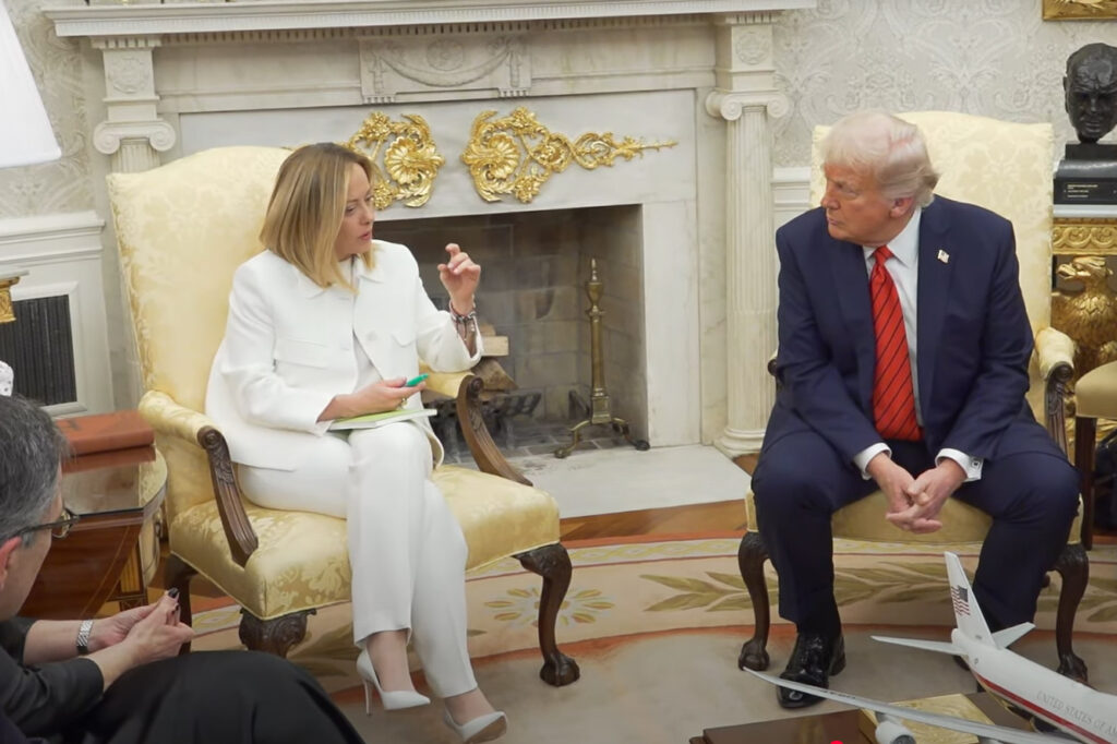 Giorgia Meloni Donald Trump