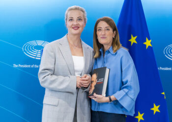 Roberta METSOLA, EP President meets with Yulia NAVALNAYA, Alexei NAVALNY's wife