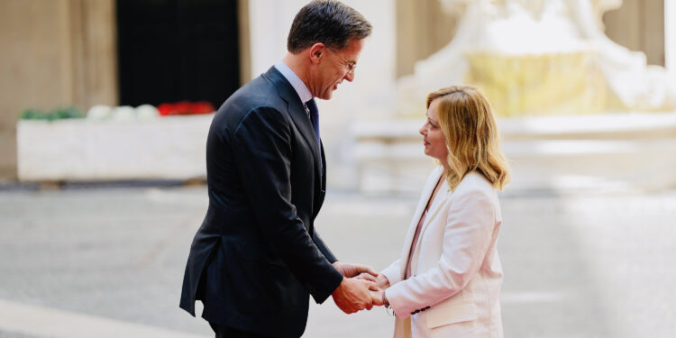 Mark Rutte Giorgia Meloni