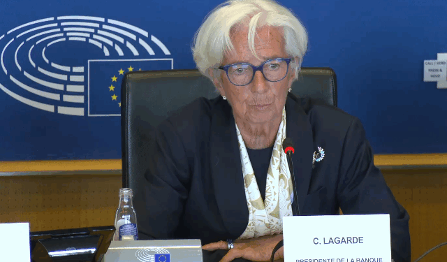 La presidente della Bce,