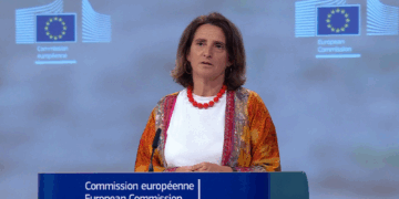 La vicepresidente esecutiva della Commissione Ue, Teresa Ribera [Bruxelles, 25 giugno 2025]