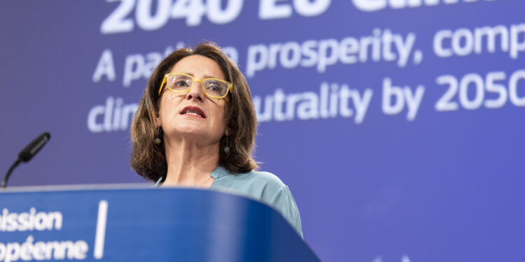 La vicepresidente esecutiva della Commissione europea responsabile per la Transizione verde, Teresa Ribera