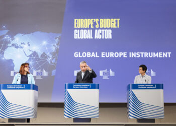 I commissari europei Dubravka Šuica, Jozef Síkela, Marta Kos