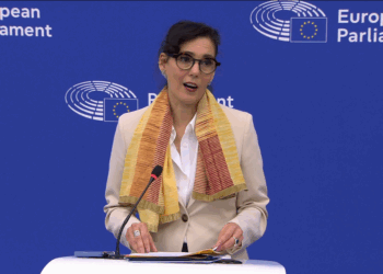 La commissaria per la Gestione delle crisi, Hadja Labib [Strasburgo, 9 luglio 2025. Foto: Parlamento europeo]