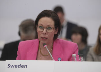 MARIA MALMER STENERGARD MINISTRO DEGLI AFFARI ESTERI DELLA SVEZIA (Imagoeconomica)