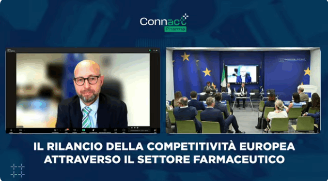 Rainer Becker, direttore per i Prodotti medici e l'Innovazione presso la Direzione generale Salute e Sicurezza alimentare della Commissione europea (DG SANTE), ospite all'evento Connact Pharma sul rilancio della competitività europea attraverso il settore farmaceutico [Roma, 18 settembre 2025]