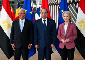 Antonio Costa, Abdel Fattah al-Sisi e Ursula von der Leyen