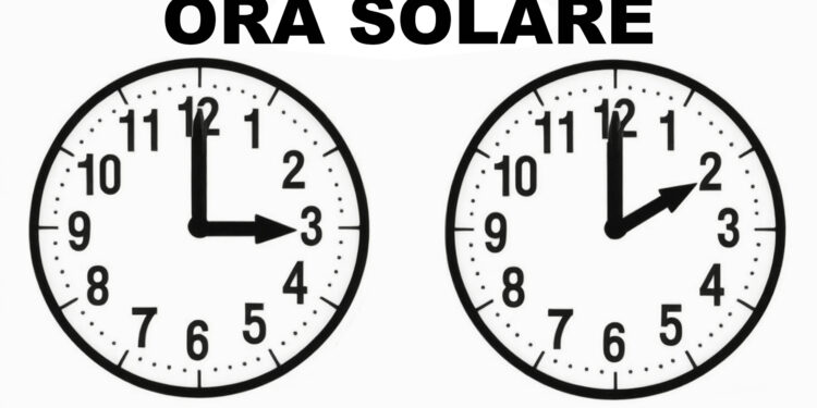CAMBIO ORARIO ORA SOLARE LEGALE GENERATE AI IA