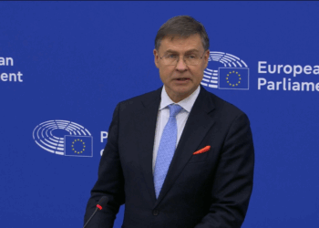 Il commissario per l'Economia, Valdis Dombrovskis [Strasburgo, 25 novembre 2025]