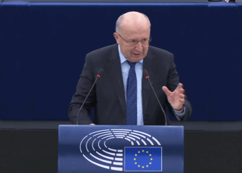 Il commissario per la Difesa, Andrius Kubilius, [Strasburgo, 25 novembre 2025]