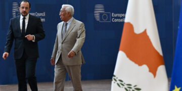 Nikos Christodoulides e Antonio Costa, 19/03/25 [Credits: European Council]