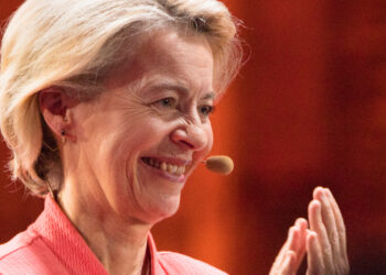Torino, Italy. 3rd October 2025. President of the European Commission Ursula von der Leyen speaks on the stage of 2025 Italian Tech Week [credit: IPA agency]