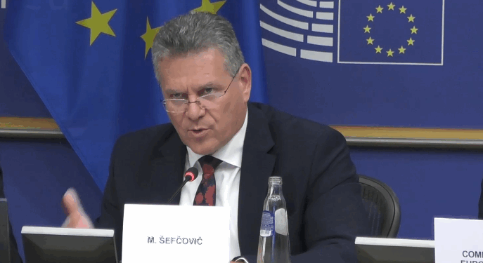 Il commissario per il Commercio, Maros Sefcovic [Bruxelles, 24 febbraio 2026]